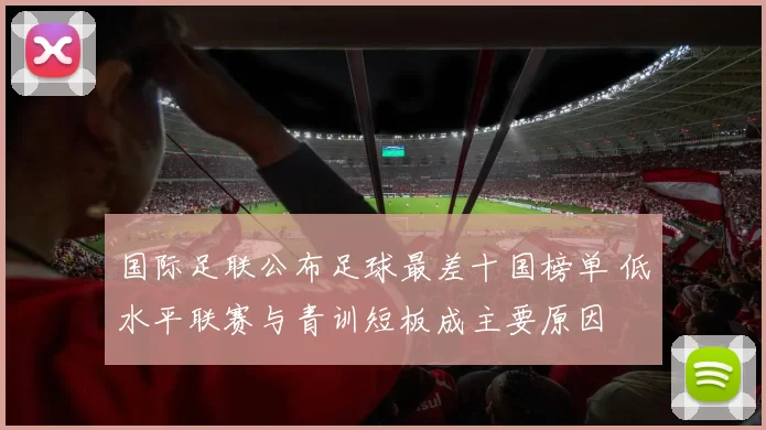国际足联公布足球最差十国榜单 低水平联赛与青训短板成主要原因